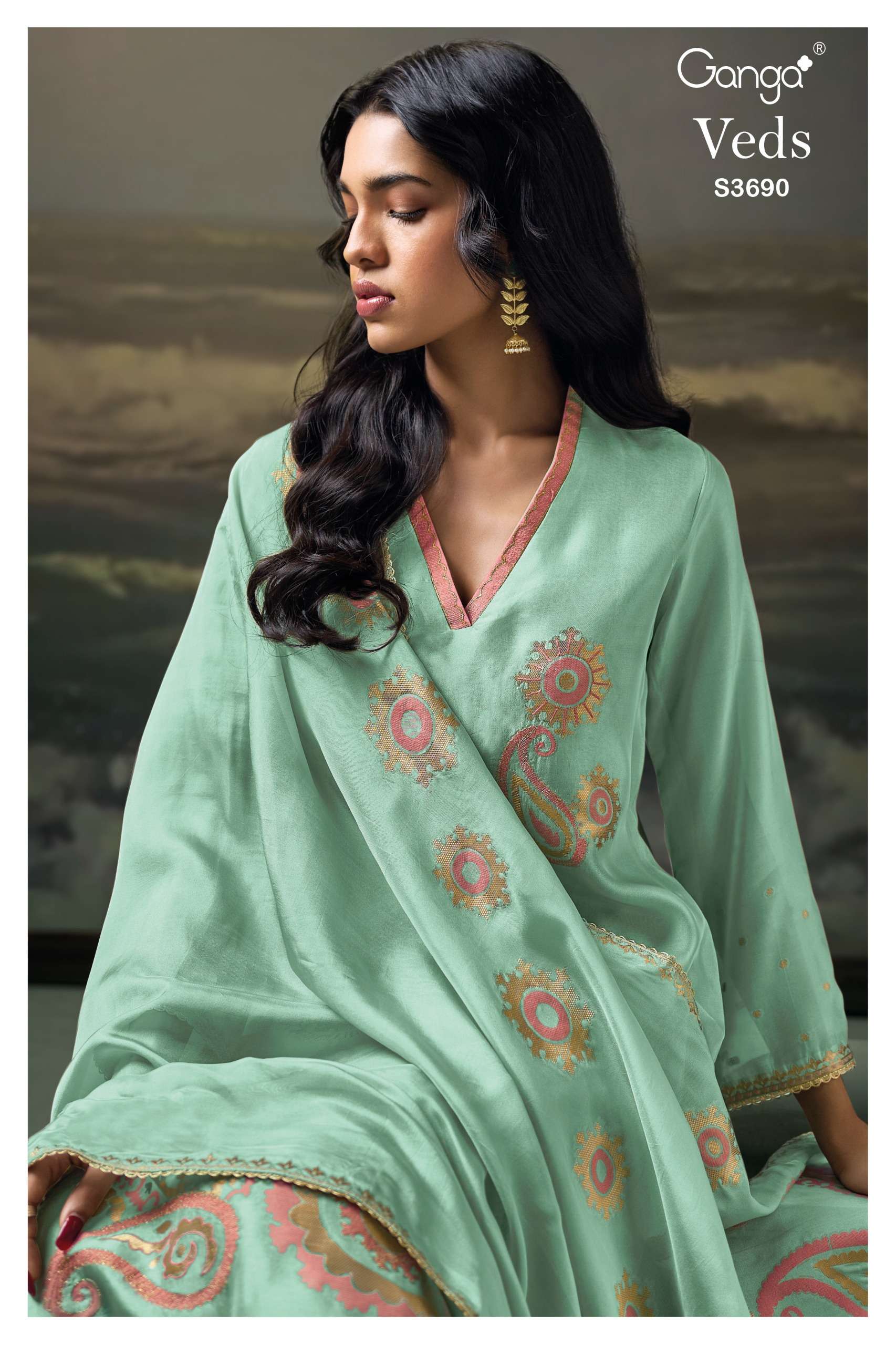 Ganga Fashion Veds 3690 Exclusive Designer Ladies Suit Latest Collection view 4