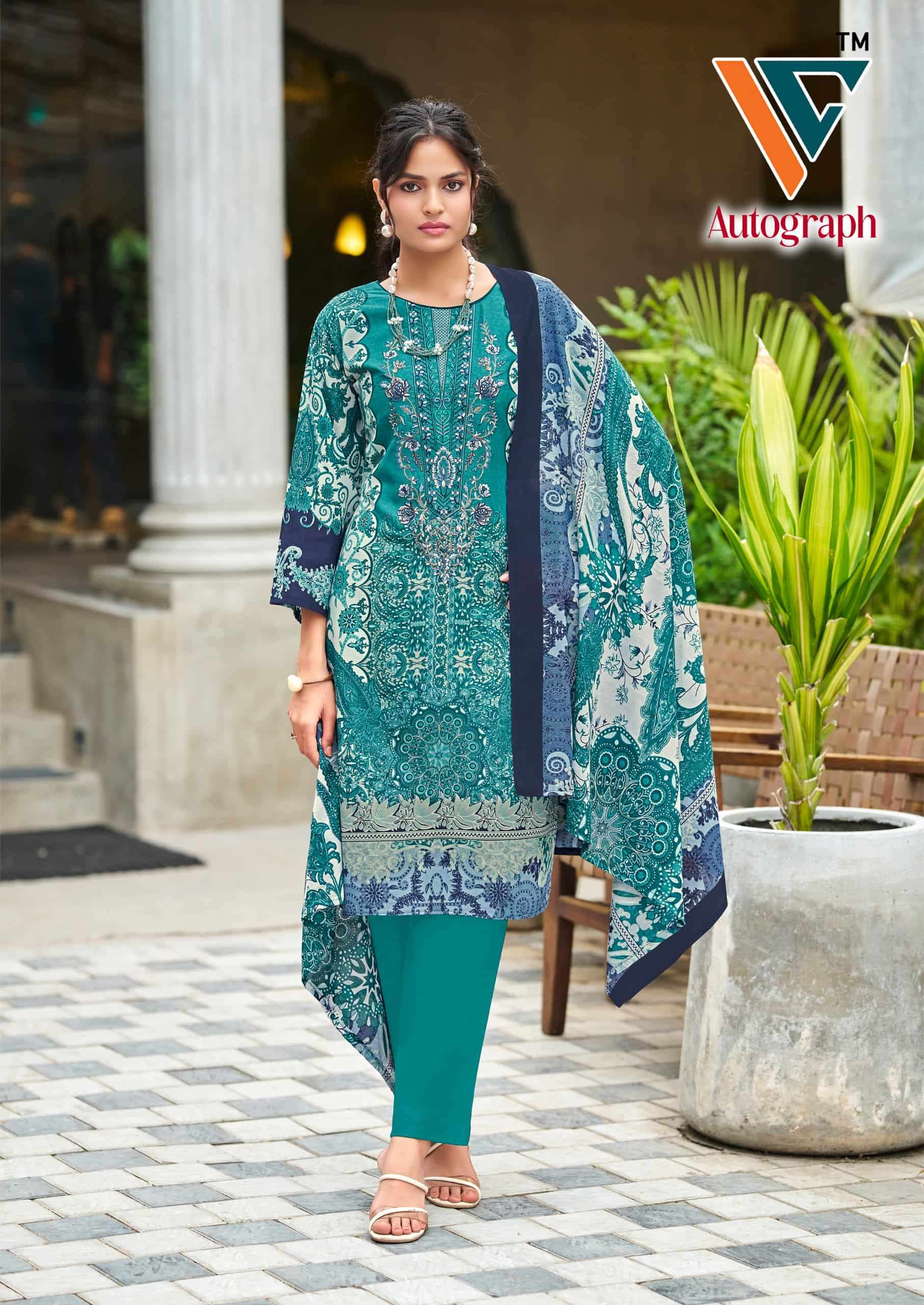 Vandana Fashion Autograph Cotton Dress Material view 14