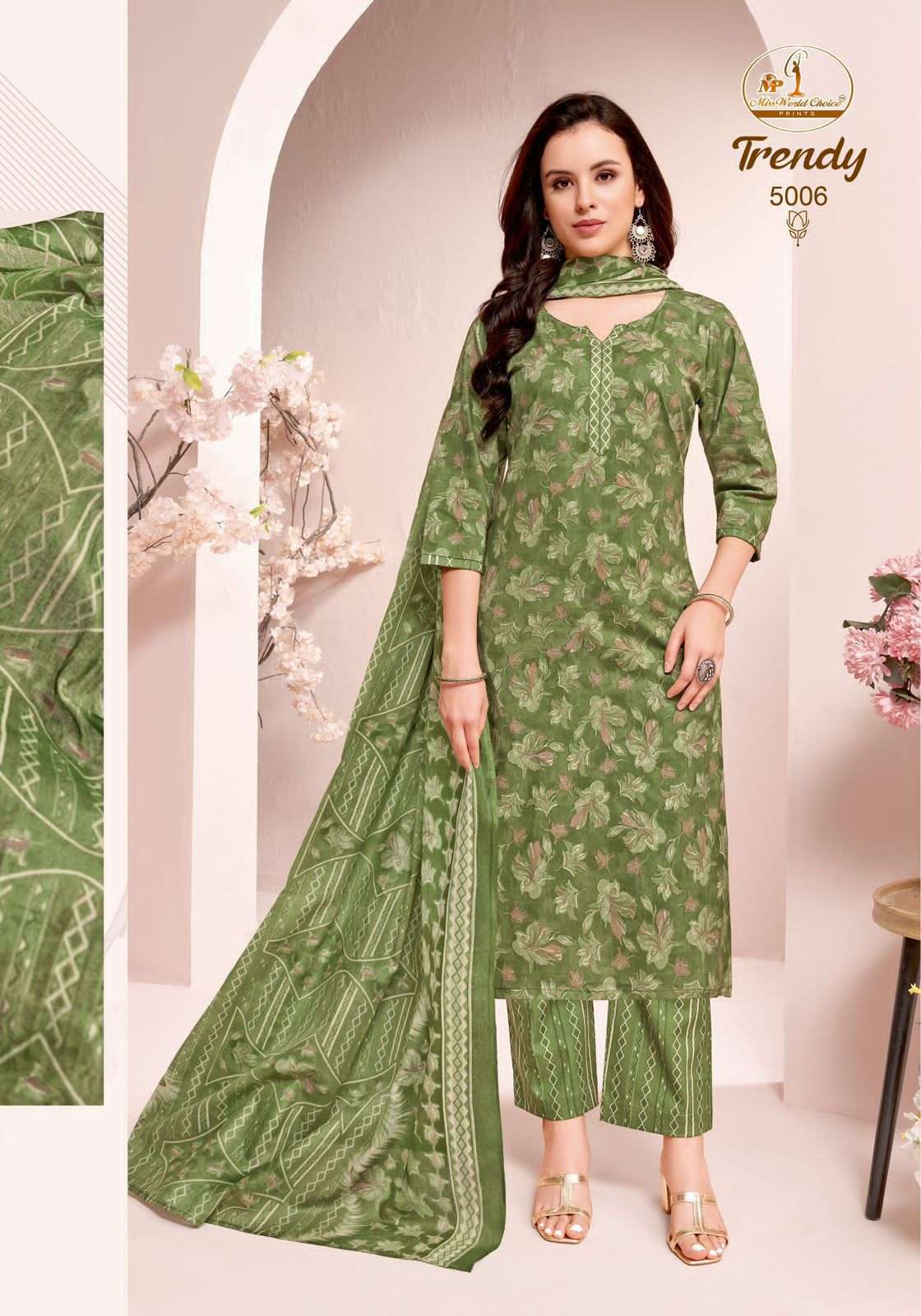 Miss World Choice Trendy Vol 5 Pure Cotton Dress view 7