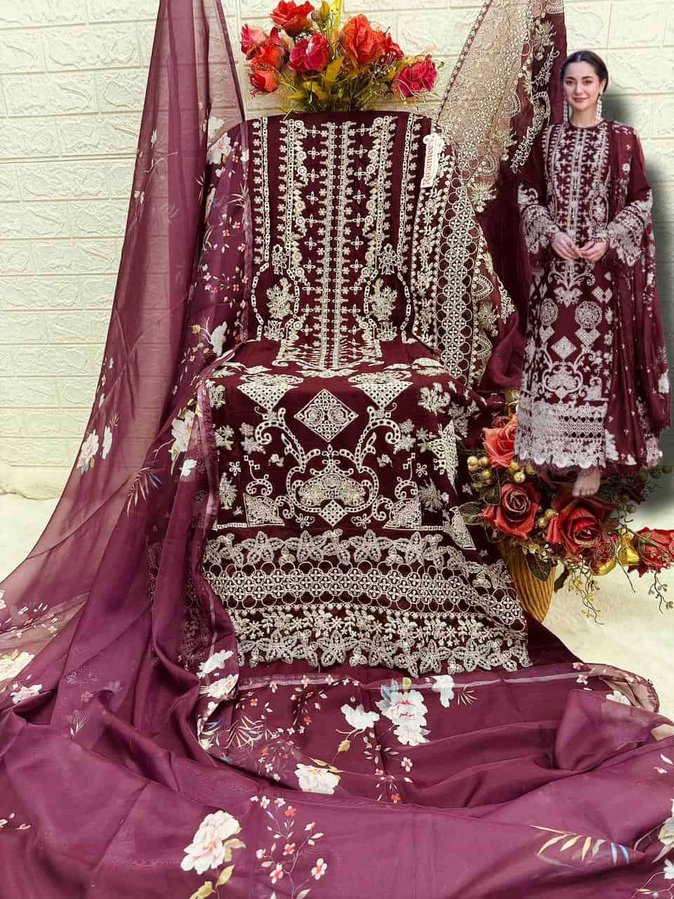 Fepic Rosemeen Embroidered Rayon Salwar Kameez view 5