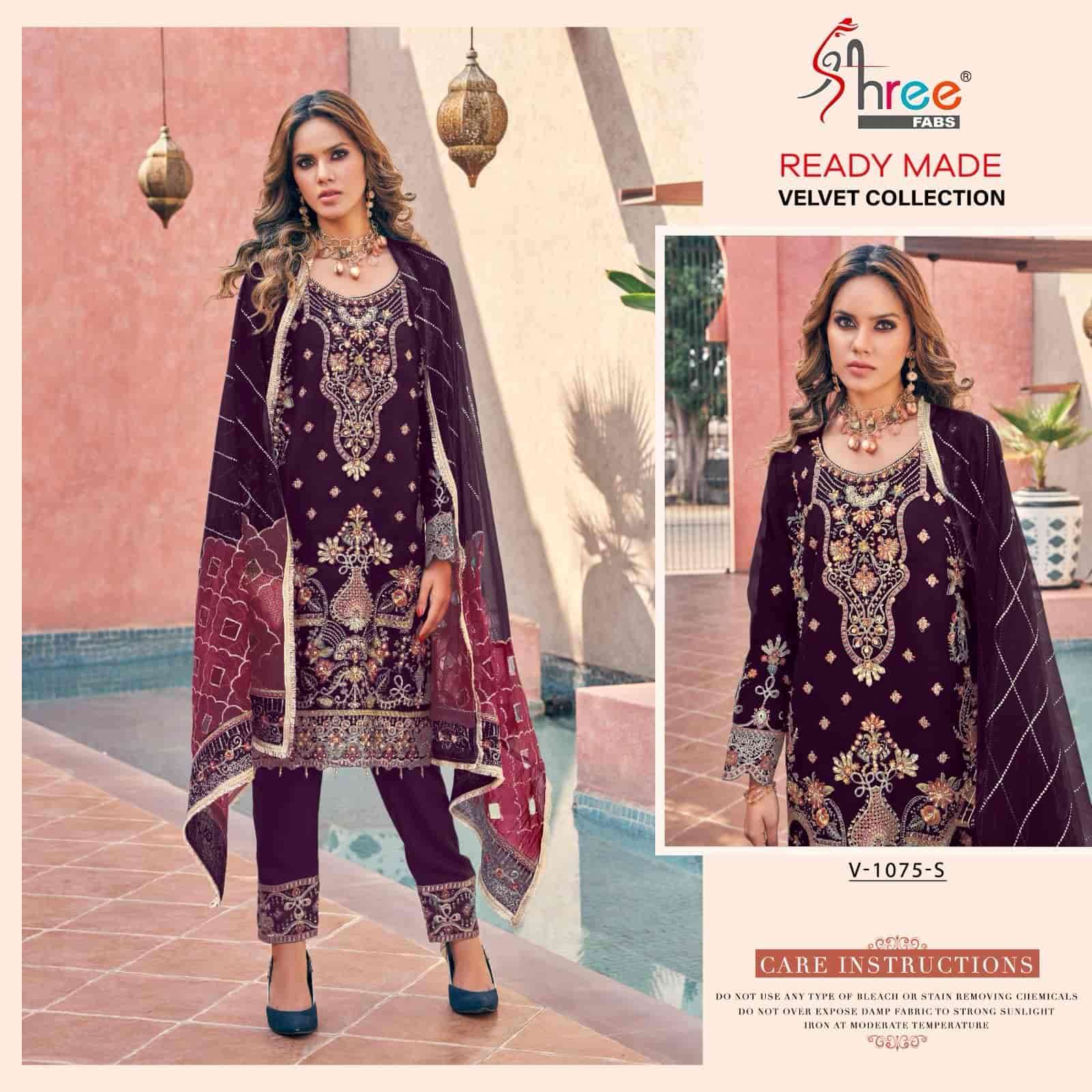 Shree Fabs Velvet Pakistani Designer Suit view 4