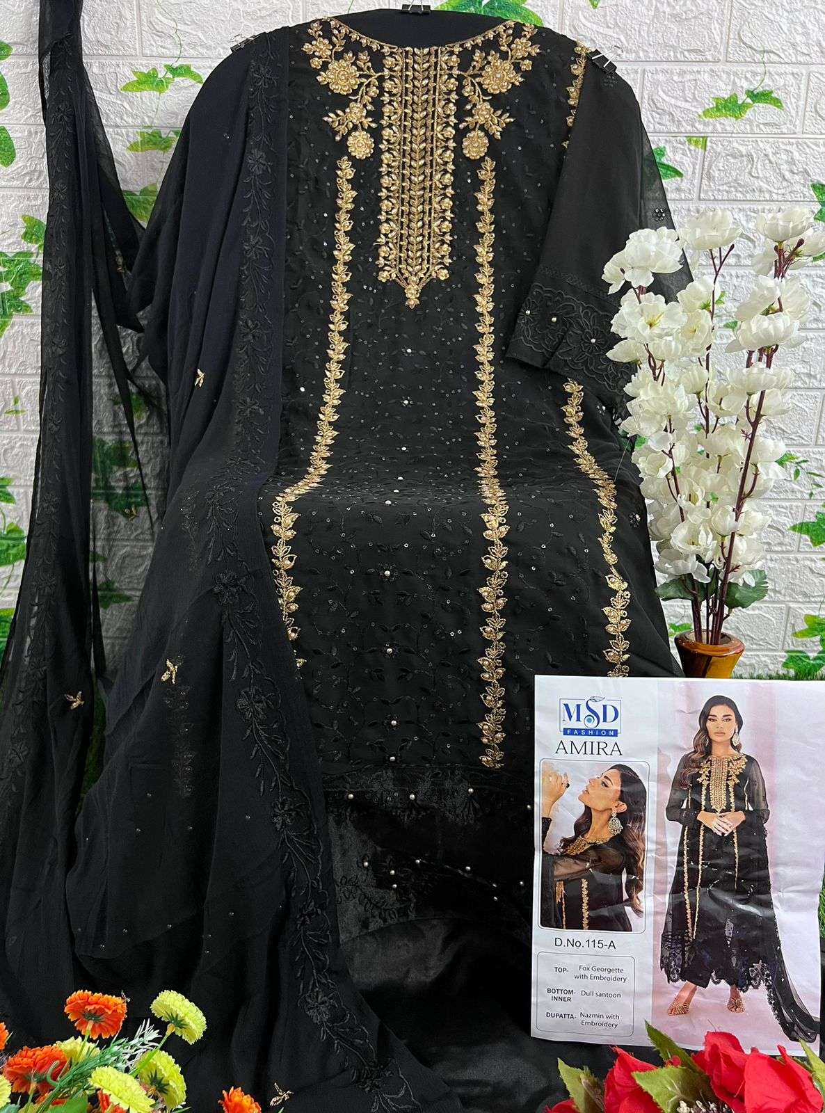 MSD Designer Amira Fancy Eid Collection pakistani Suit 2024 view 9