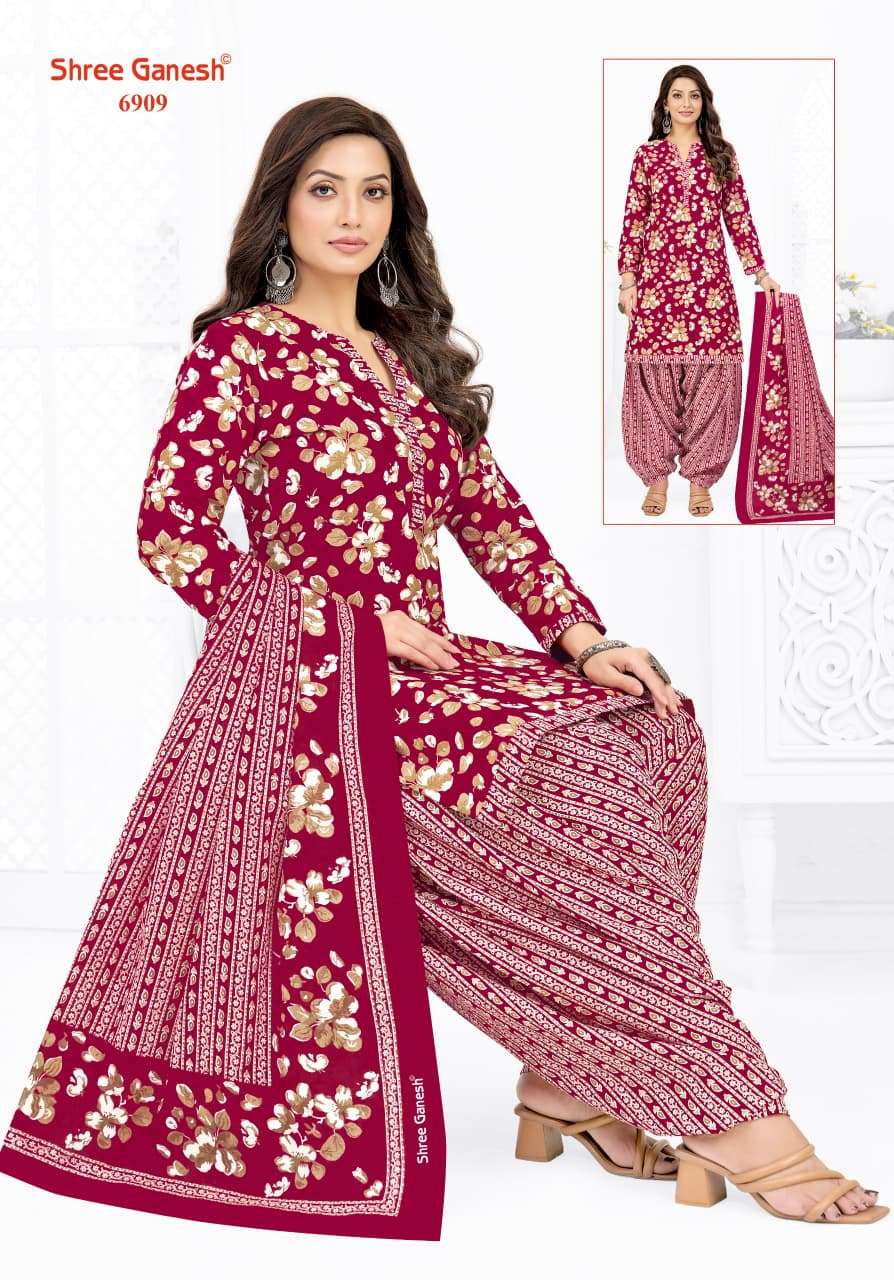 Shree Ganesh Panchi Vol 19 Pure Cotton Unstitch Suit view 4