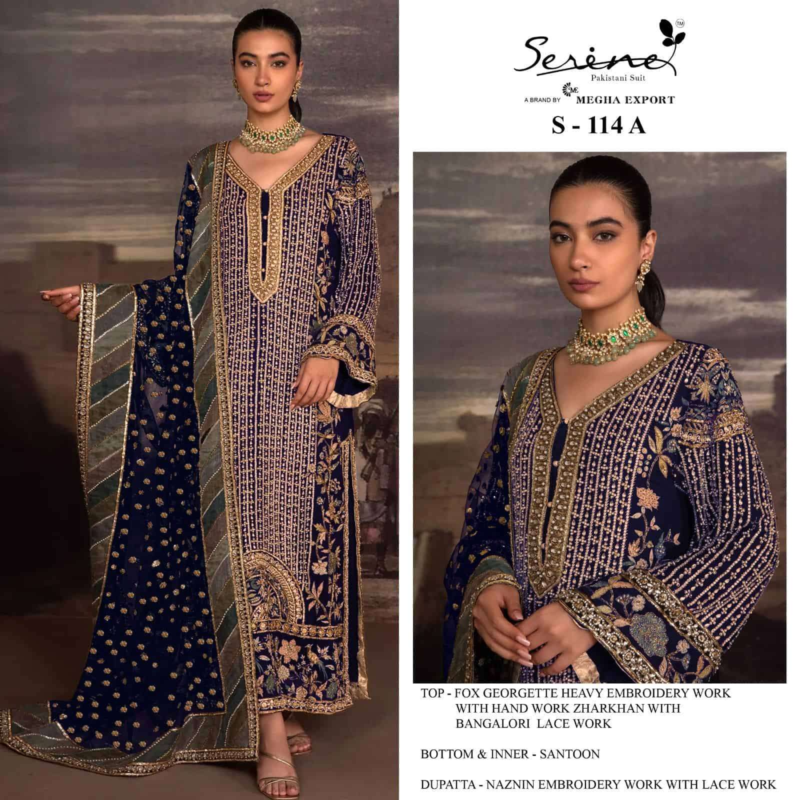 Megha Exports S 114 Colors Designer Work Pakistani Dress view 4