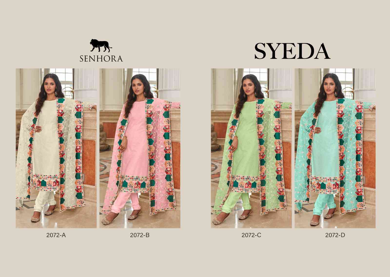 Senhora Syeda Partywear Designer Straight Salwar Suit view 7
