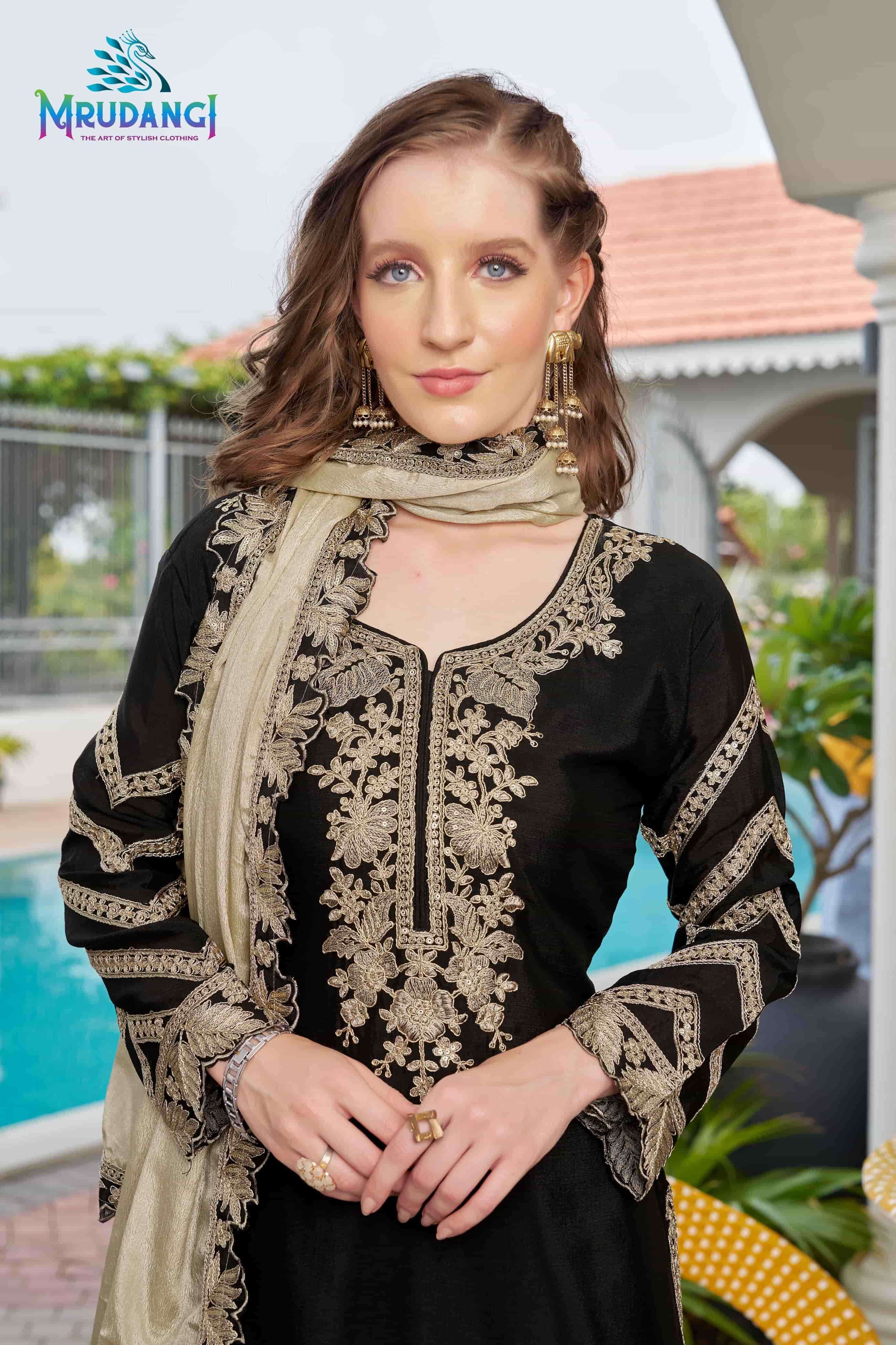 Mrudangi Jessica Stitched Suit Collection At view 7
