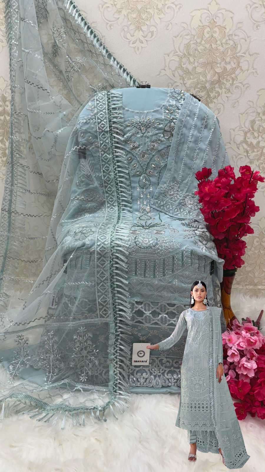 Shanaya S 158 Partywear Pakistani Dress Latest Collection view 7