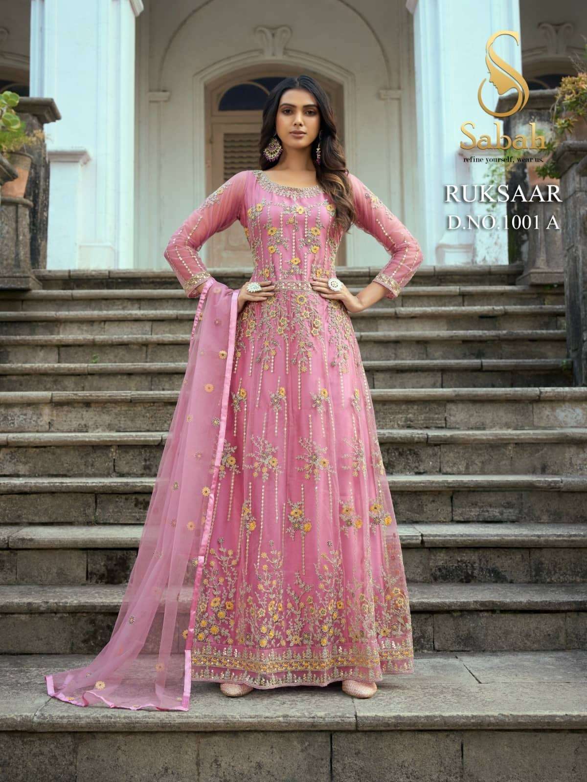 FK Fashion Sabah Ruksaar 1001 Colors Party Wear Designer Gown view 4