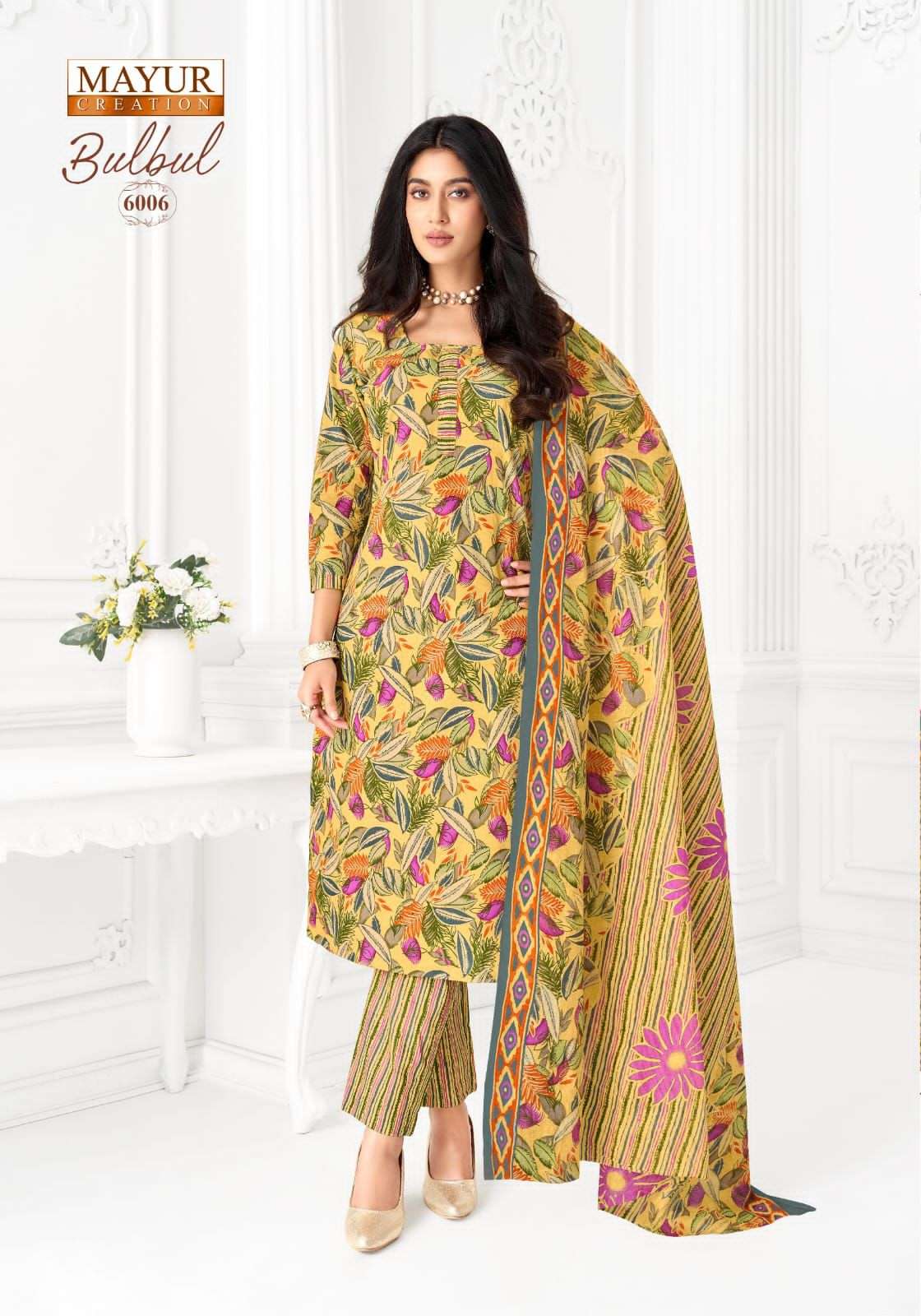 Mayur Bulbul Vol 6 Printed Cotton Dress Material Catalog view 5