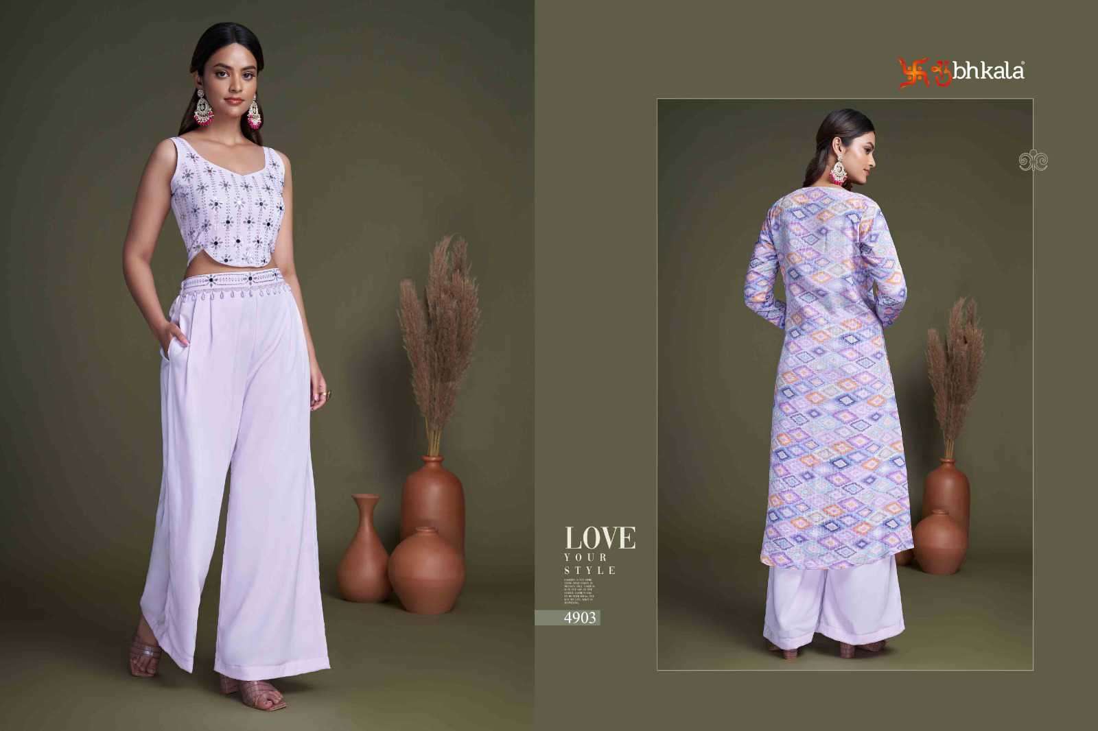 Shubhkala Flory Vol 34 Exclusive Shrug Style 3 Piece Stylish Western Outfit view 7