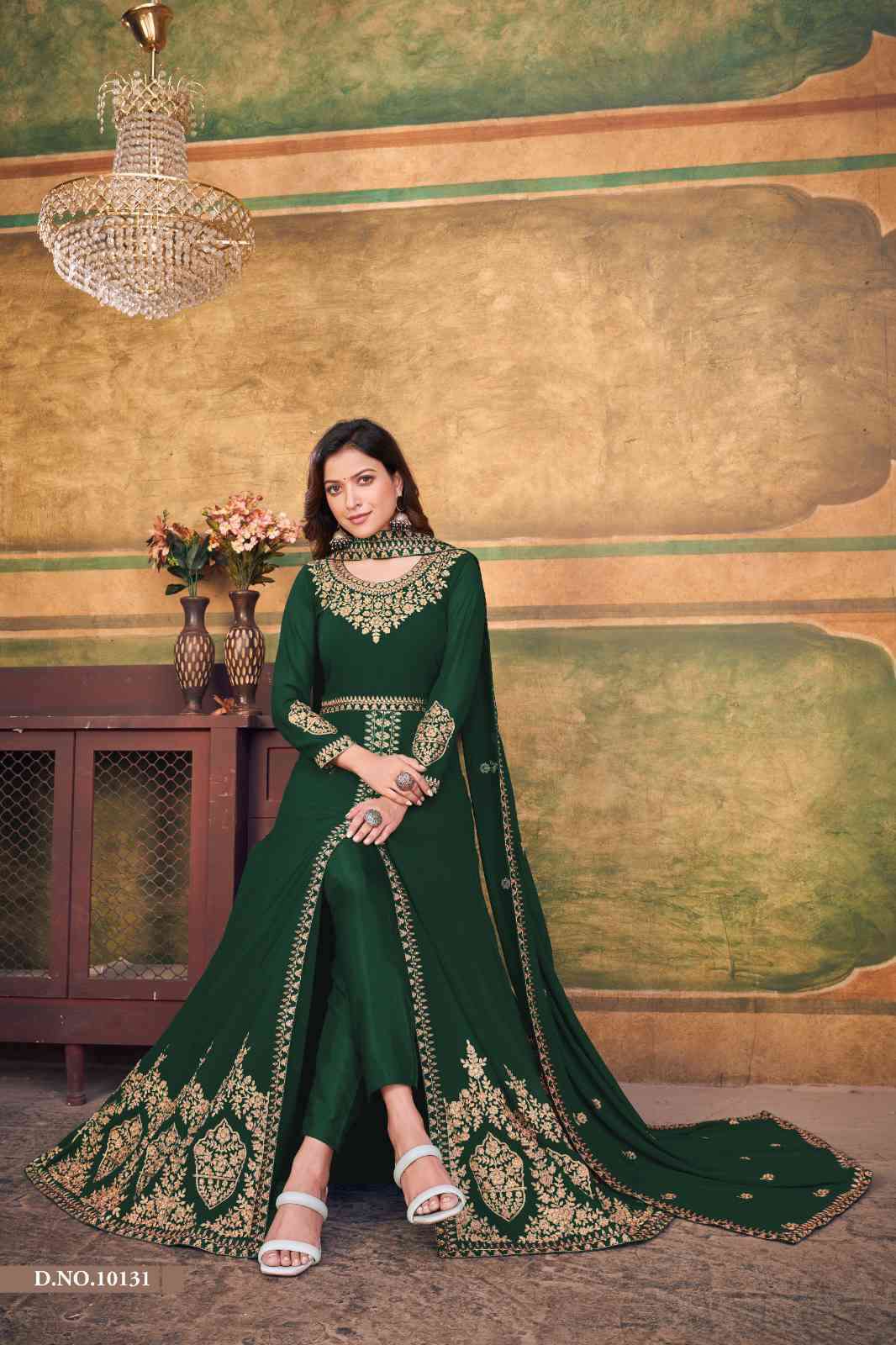 Anjubaa Vol 13 Designer Front Cut Party Wear Dress view 9