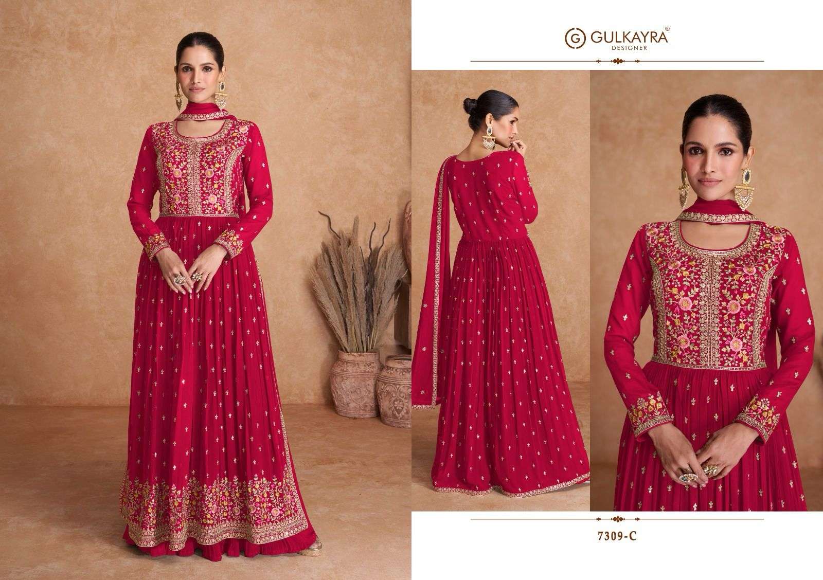 Gulkayra Saawan Designer Nayra Style Wedding Wear Dress New Arrivals view 3