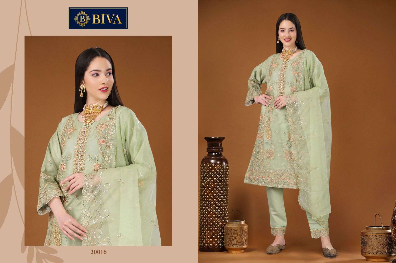 Biva Aditri 30013 To 30017 Designer Pakistani Style Suit New Collection view 6