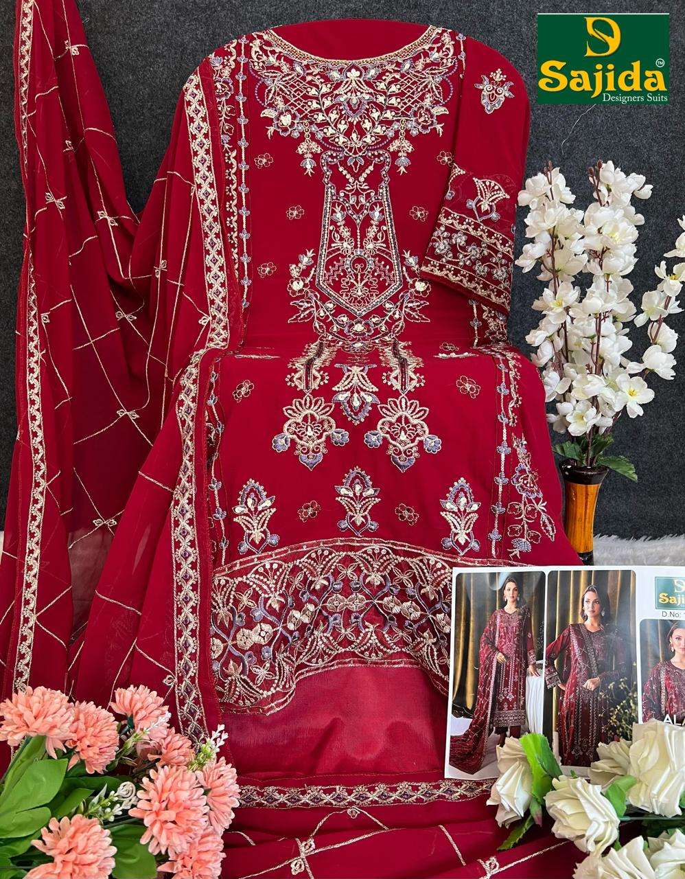 Sajida sd 1008 pakistani suit new design view 2