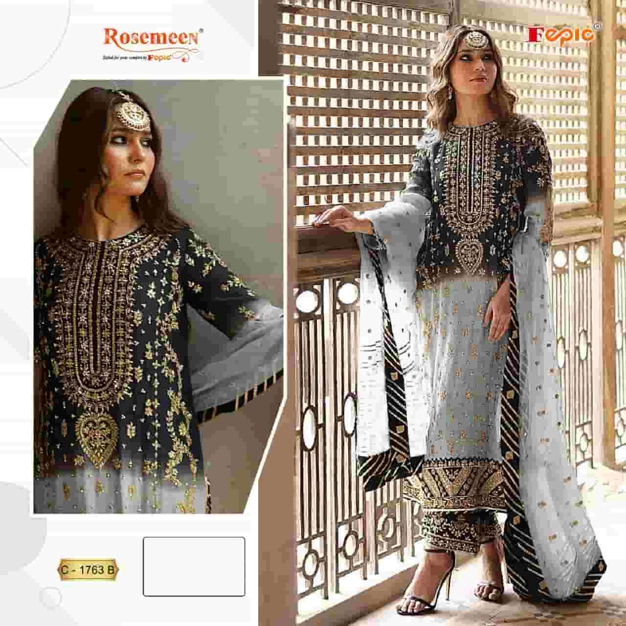 Fepic C 1763 Colors Exclusive Heavy Designer Style Party Wear Salwar Suit Collection view 2