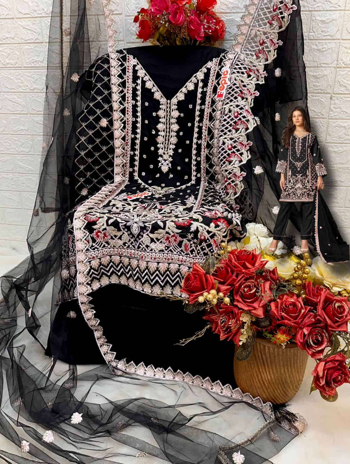Fepic Rosemeen Organza Designer Party Wear Suit view 5