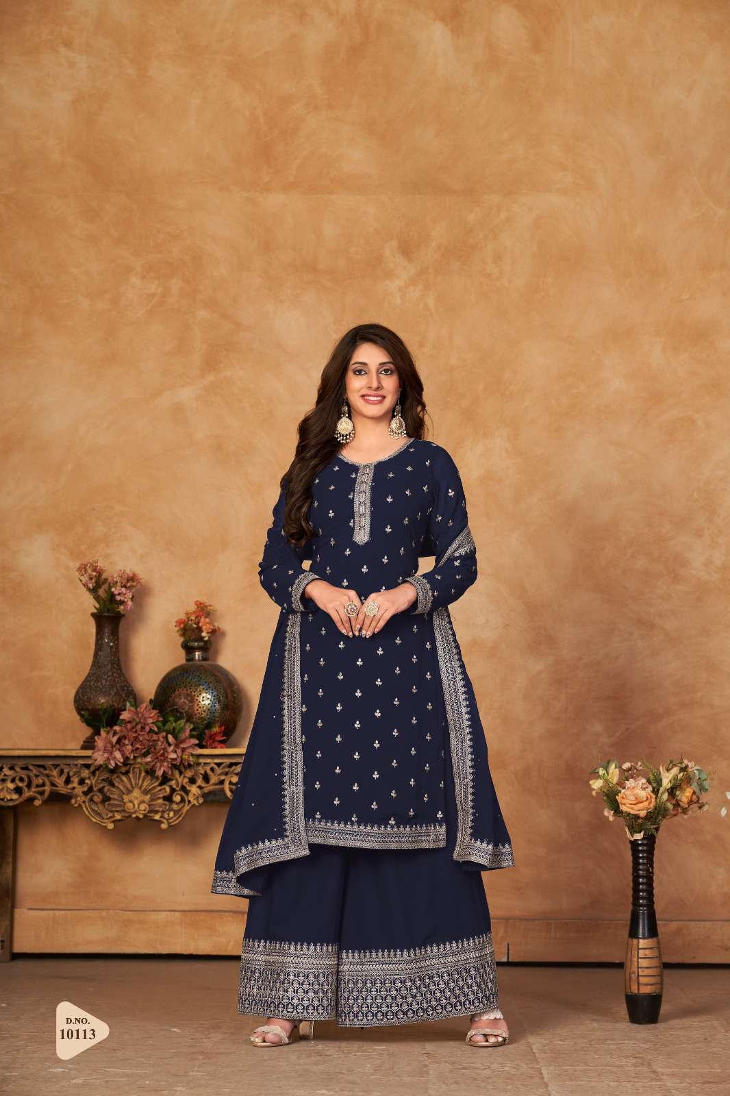 Anjubaa Vol 11 Georgette Festive Wear Palazzo Dress view 5
