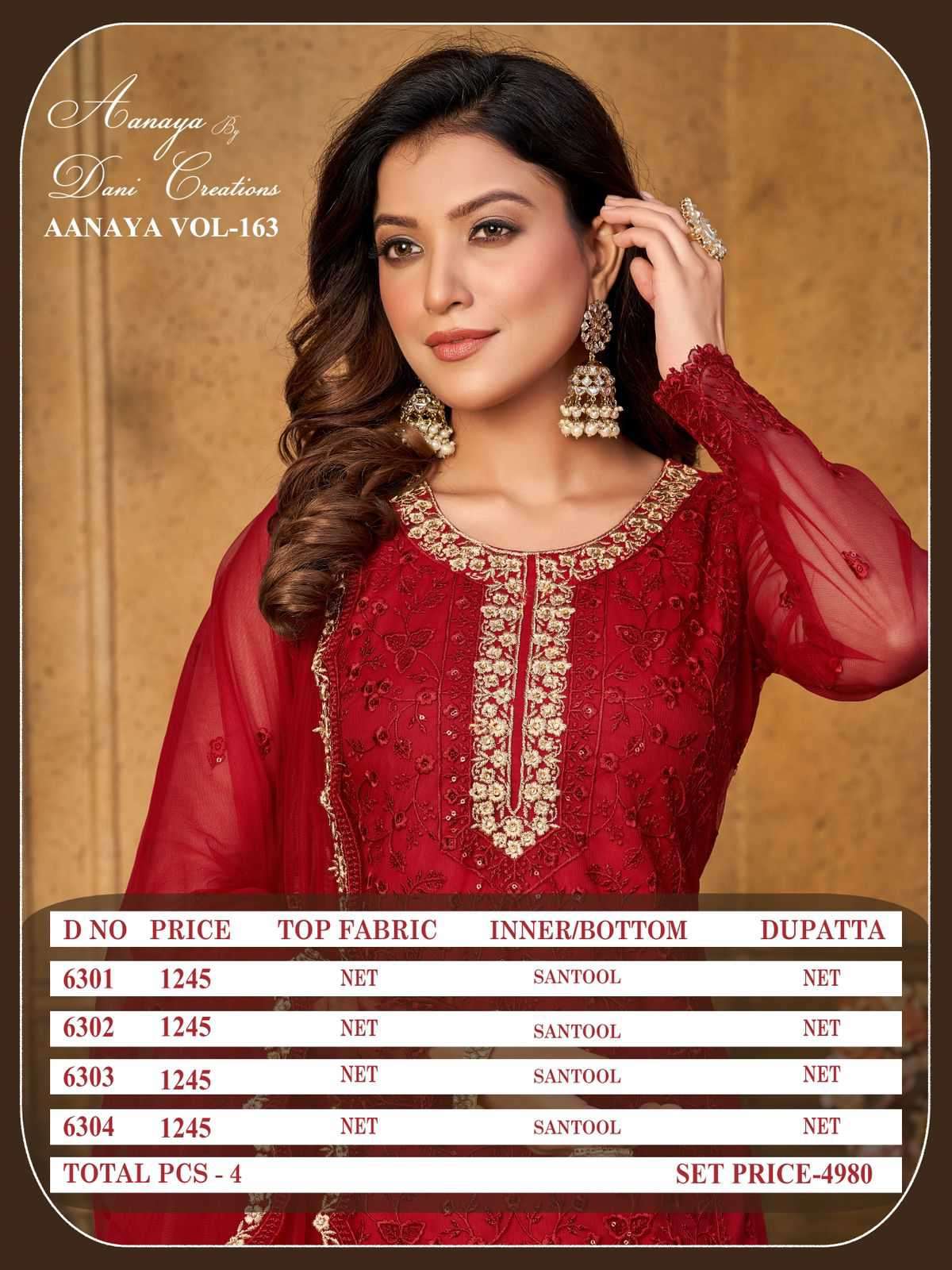 Aanaya Vol 163 Fancy Net Festive Collection Suit view 13