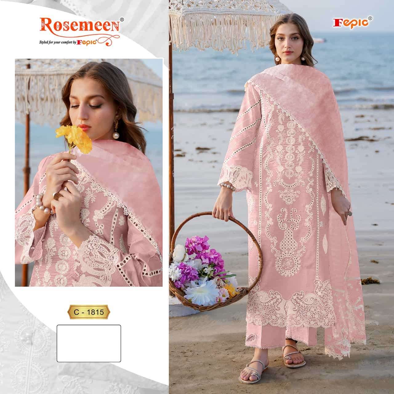 Fepic C 1815 Colors Pakistani Designer Cotton Salwar Kameez Wholesalers view 3