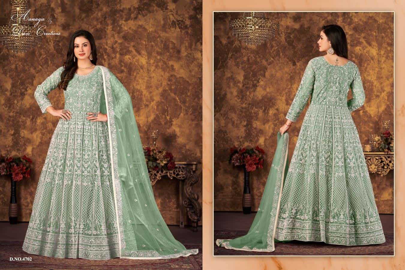 Aanaya Vol 147 Designer Party Wear Net Anarkali Gown view 10