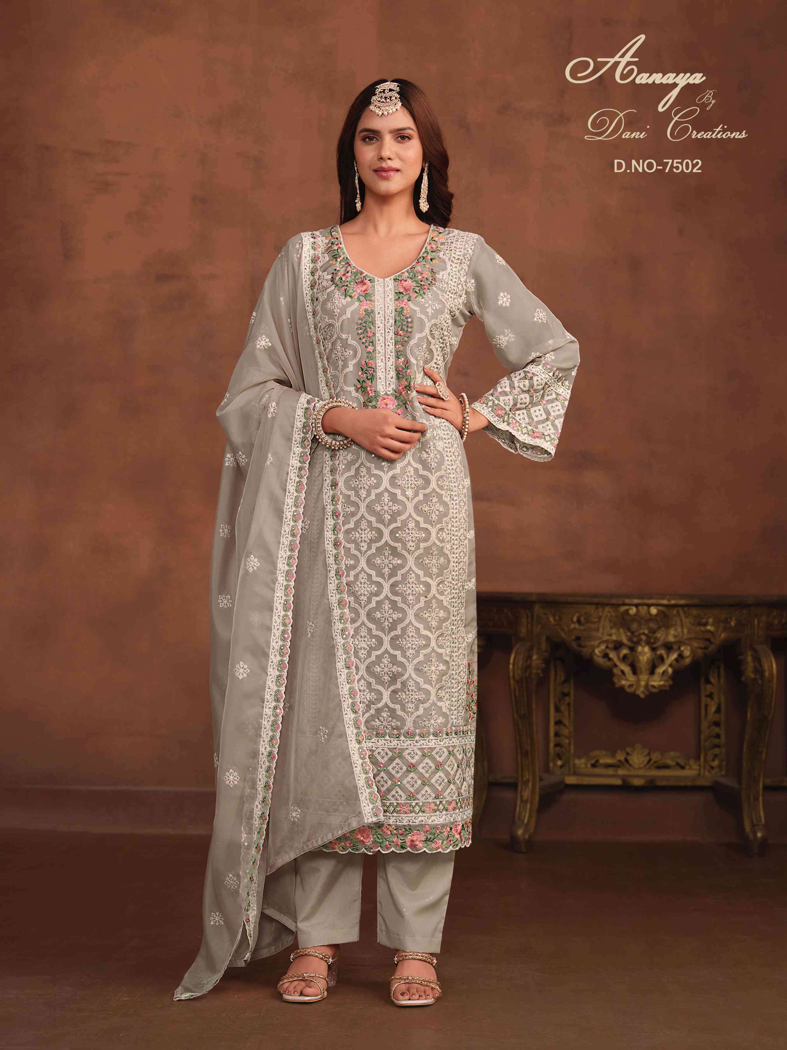 Aanaya Vol 175 Designer Organza Wedding Dress view 3