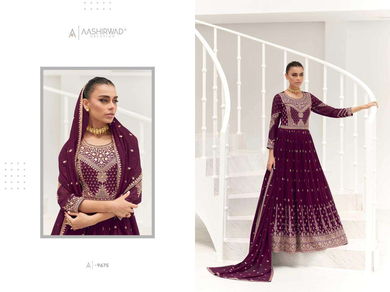 Aashirwad Gulkand taara Exclusive Ready to Wear Anarkali Suit Collection view 3