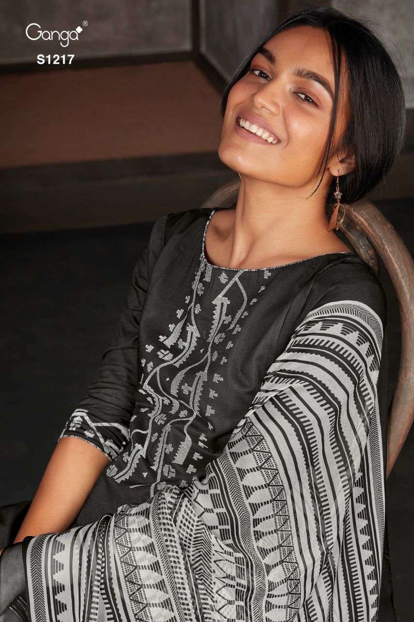 Ganga Eiza 1217 Pashmina Suit