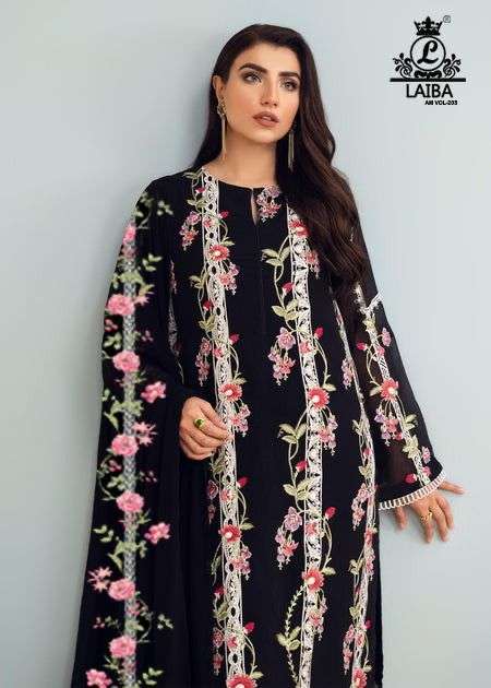 Laiba Designer Georgette Embroidered Suit view 2