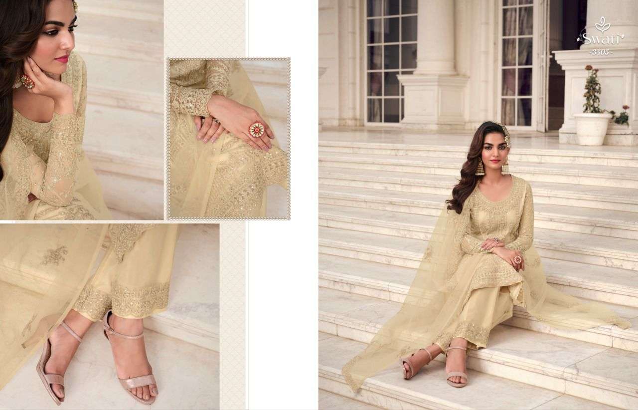 Swagat Swati 3401 to 3407 Designer party Wear Salwar kameez Collection view 8