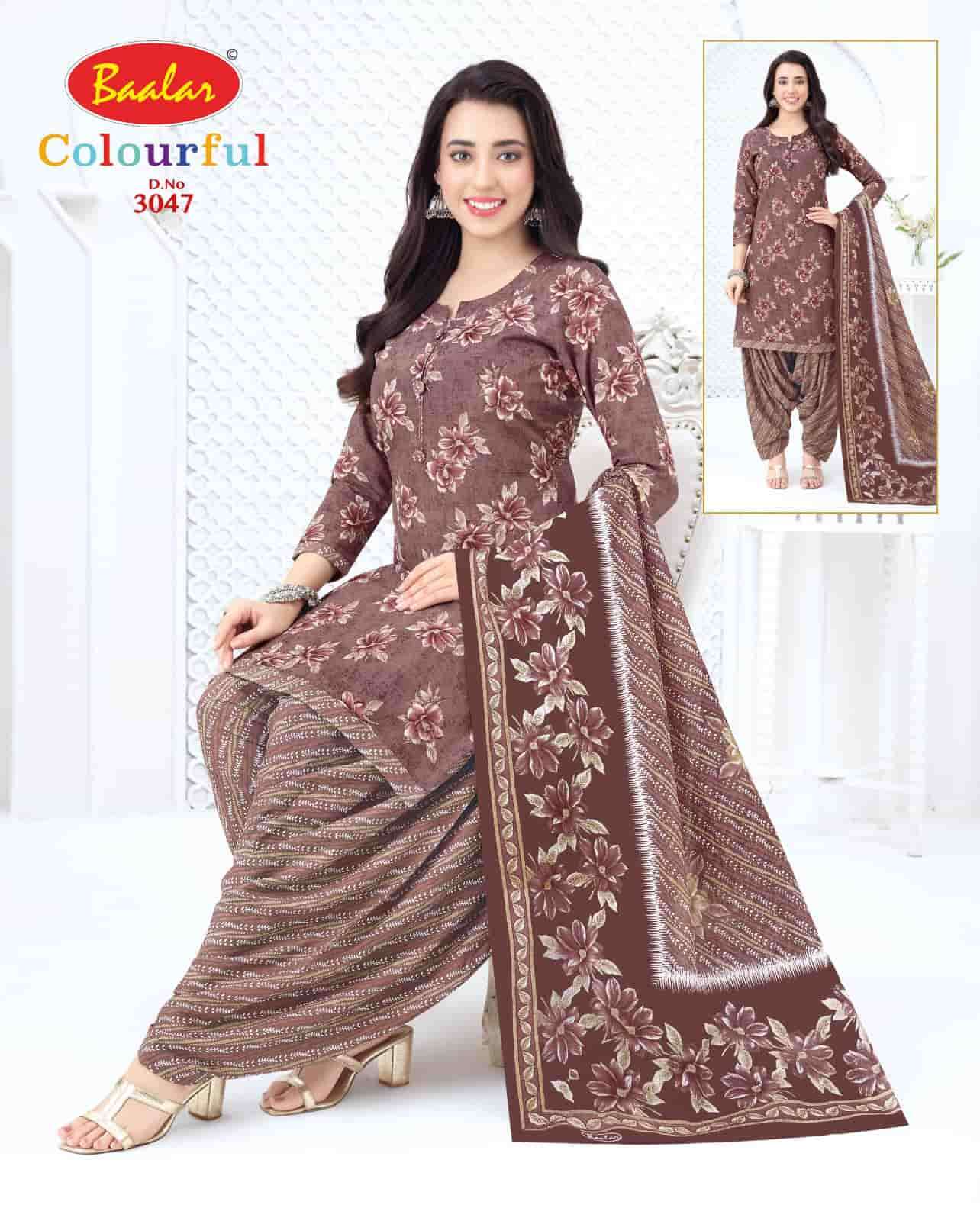 Baalar Colourful Vol 30 Pure Cotton Unstitch Salwar Suit view 45