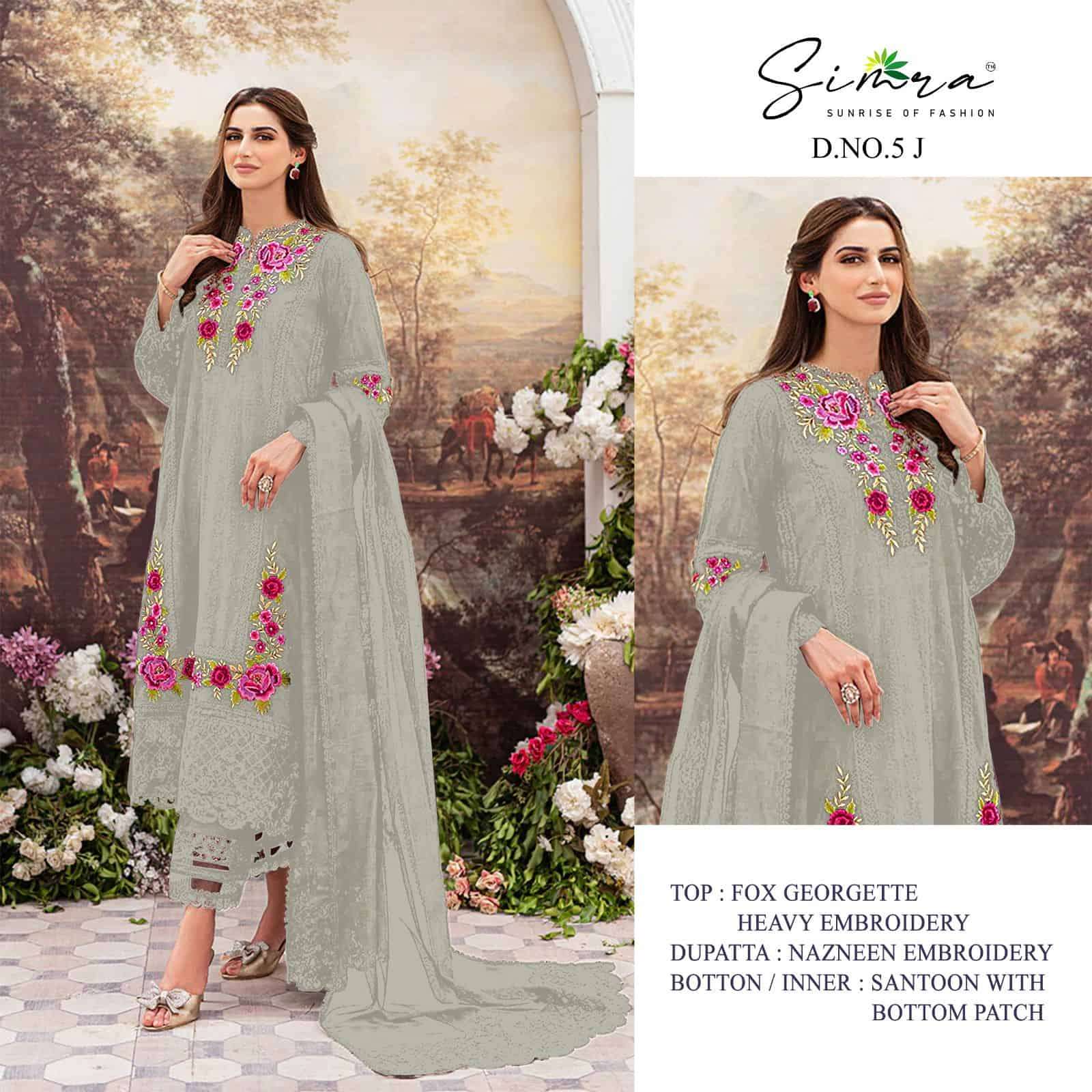 Simra 5 Colors Pakistani Fancy Style New Designer Salwar Suit Wholesalers view 5