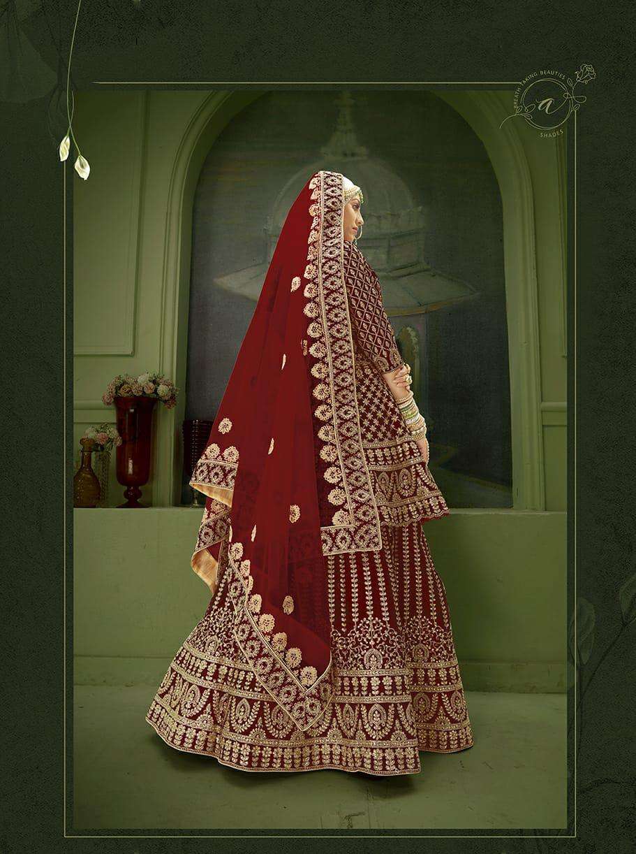Senhora Peplum Bridal heritage Vol 8 Designer Heavy Work Bridal Dress Collection view 9