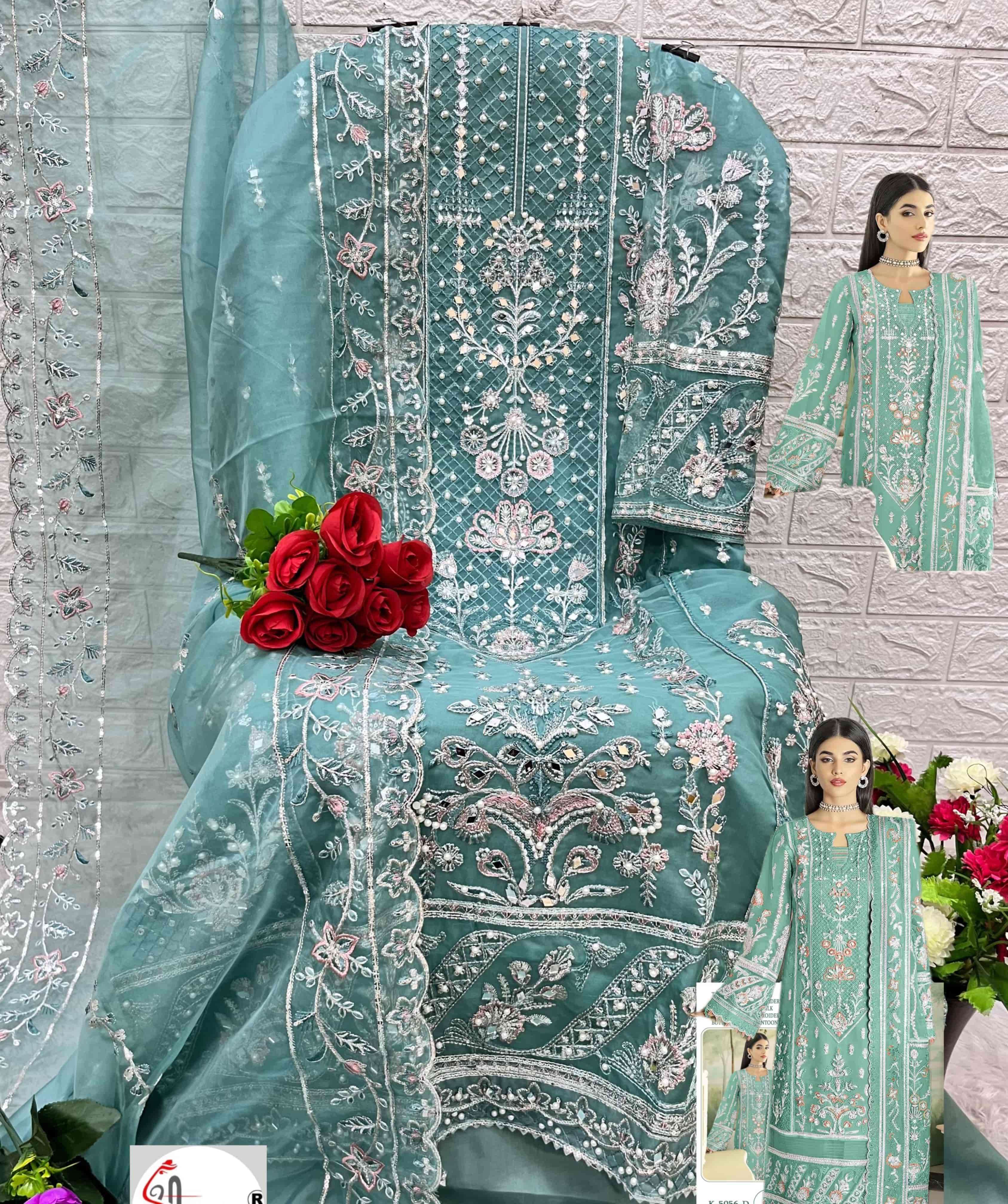 Shree Fabs K 5056 D Heavy Organza Salwar Suit view 2