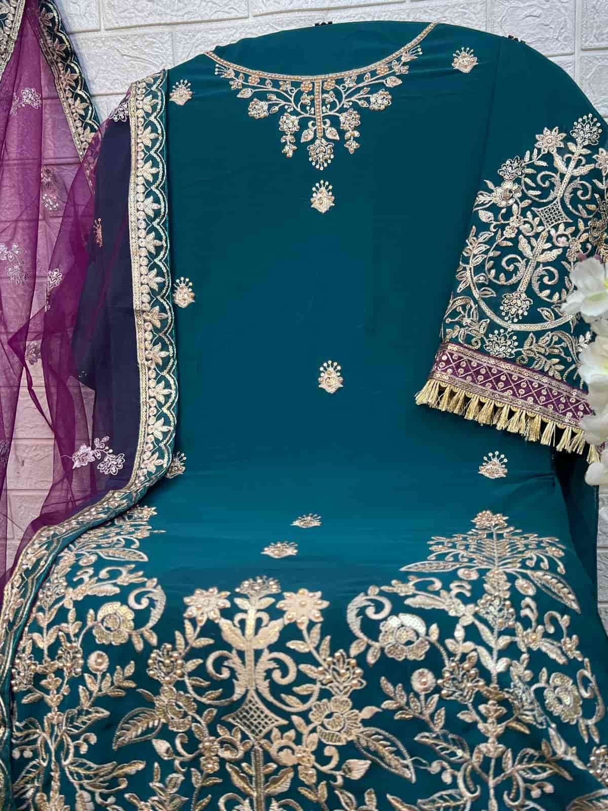 Al Khushbu 5083 Georgette Embroidered Suit view 4