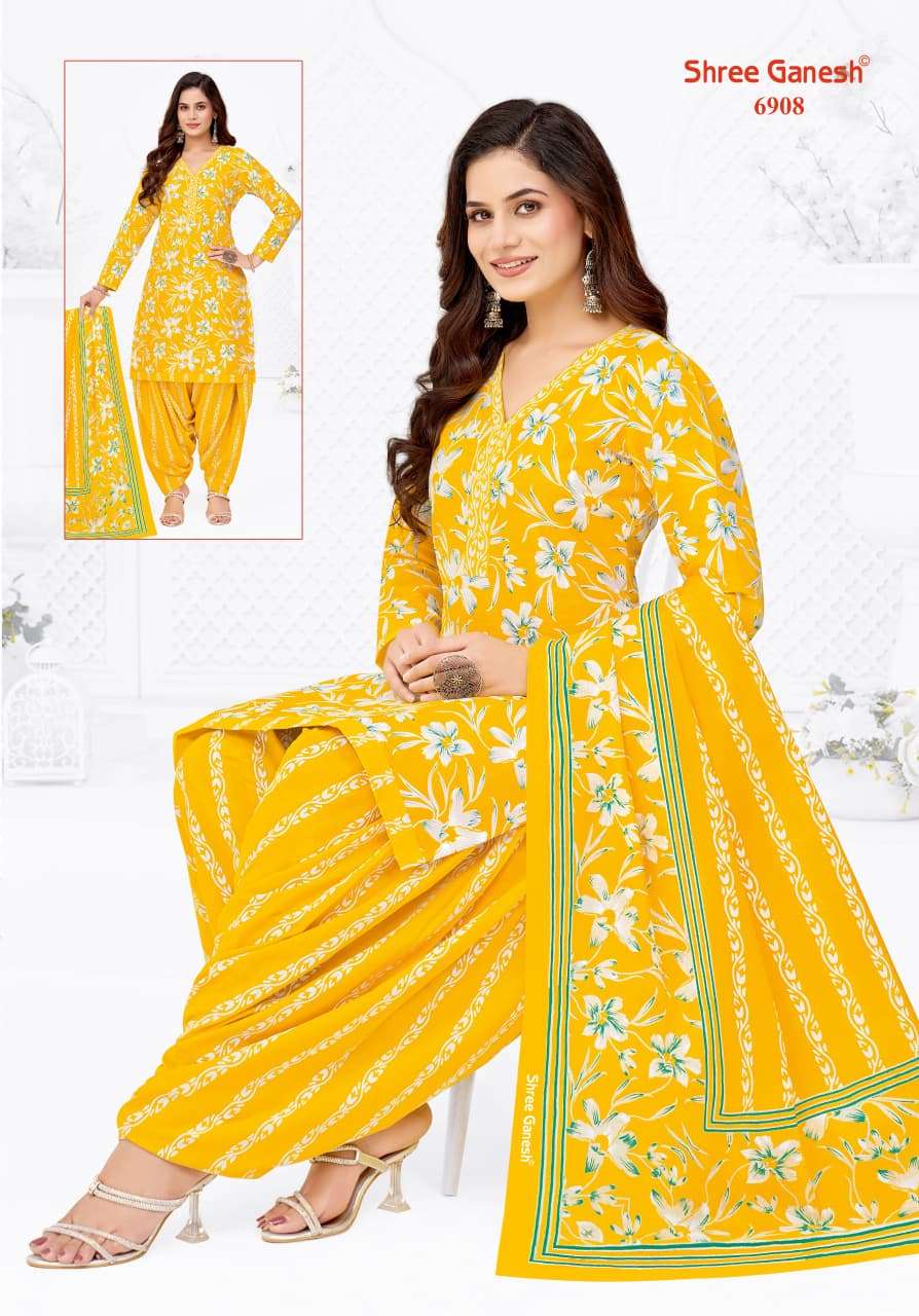Shree Ganesh Panchi Vol 19 Pure Cotton Unstitch Suit view 7