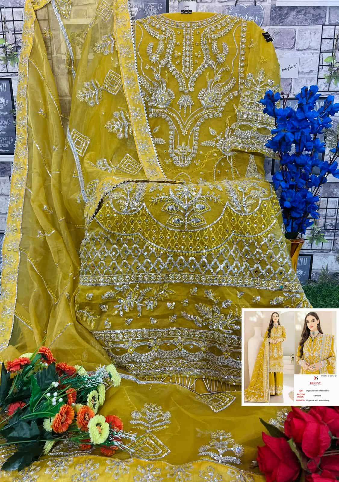 Deepsy D 2042 Colors Wedding Wear Style Heavy Designer Pakistani Suit Wholesalers view 7