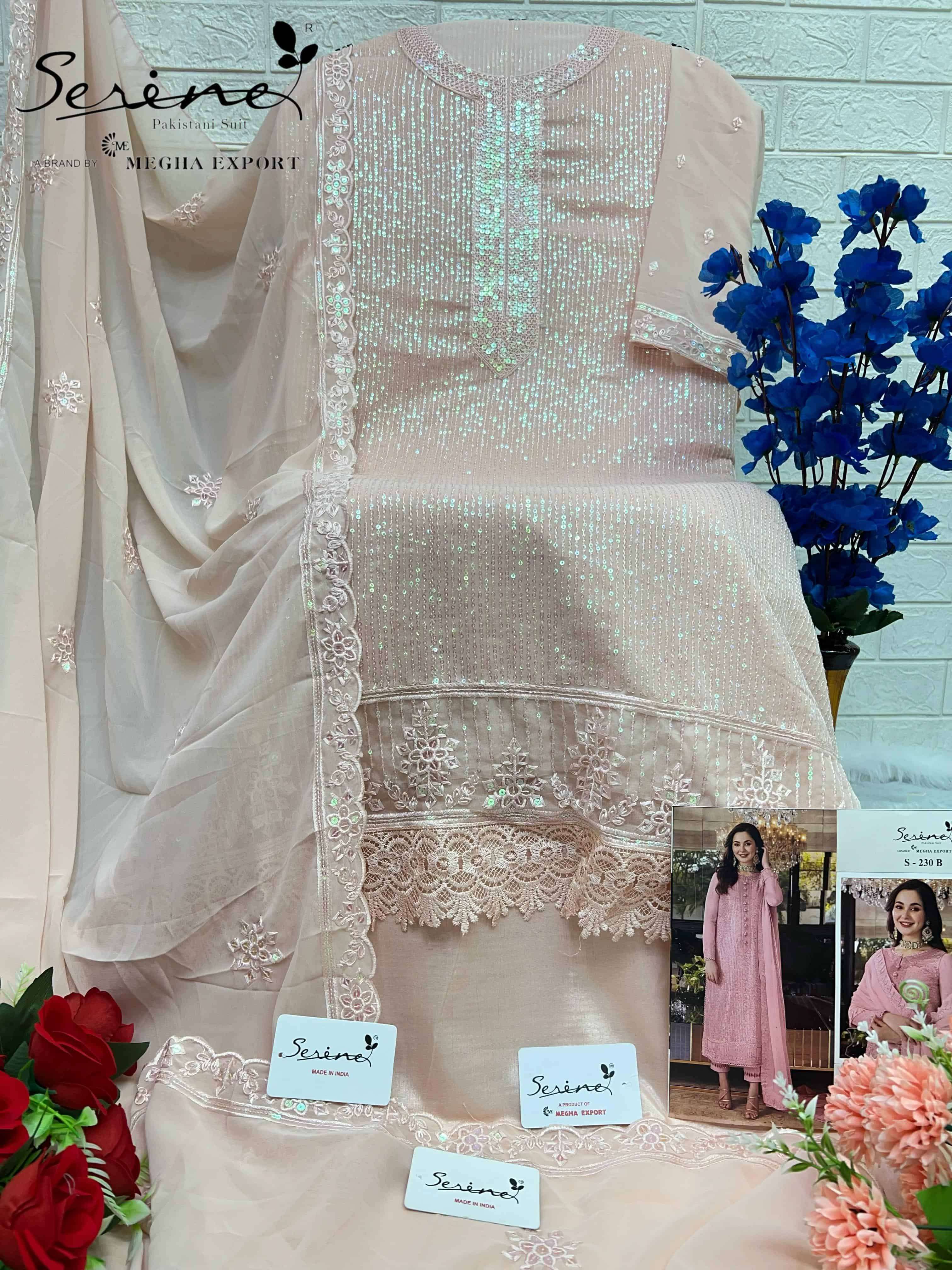 Serine S 230 B Luxurious Georgette Latest Designer Festive Wear Dress Collection view 2