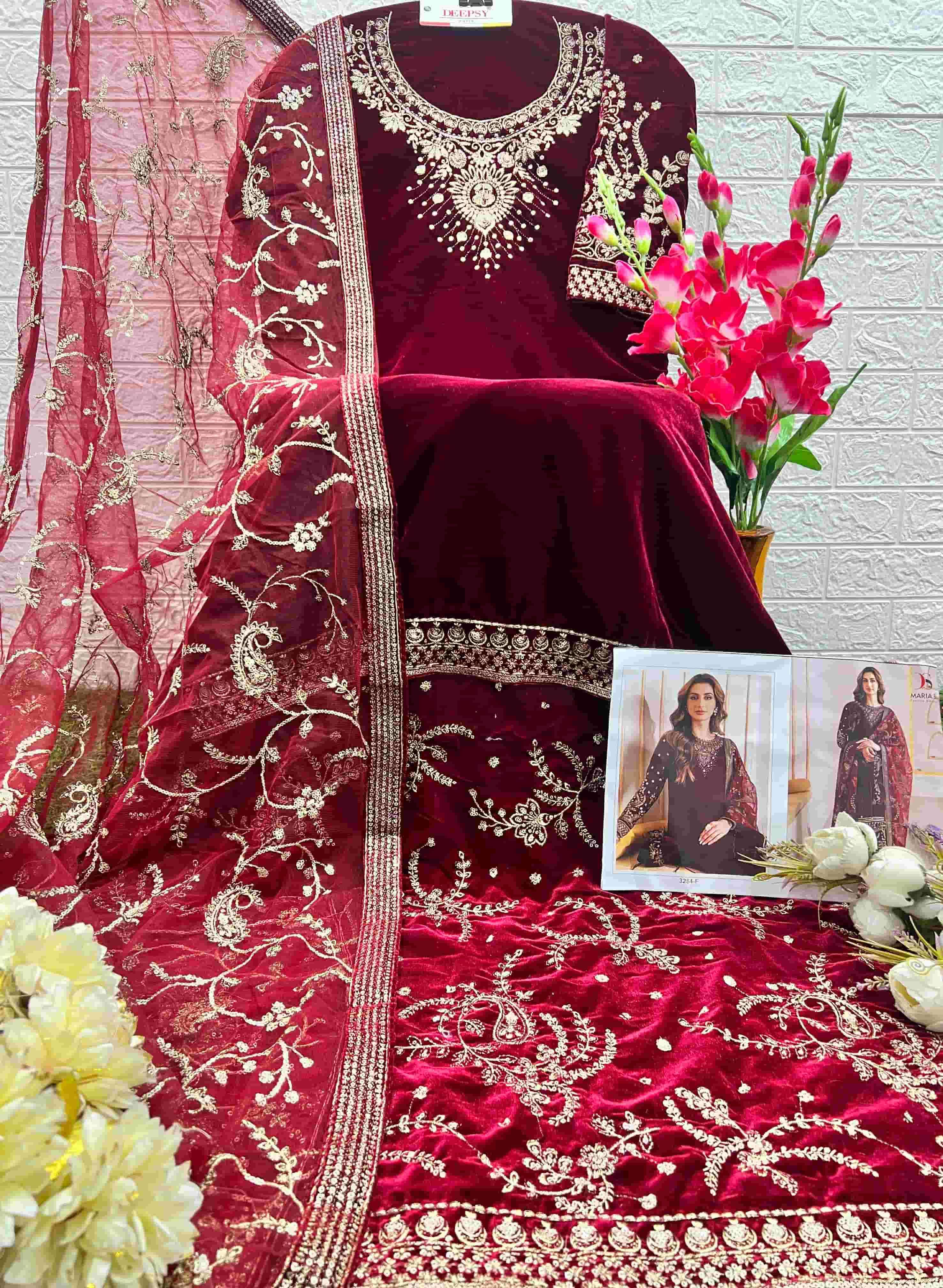 Deepsy D 3284 F Exclusive Designer Winter Wear Pakistani Collection view 2