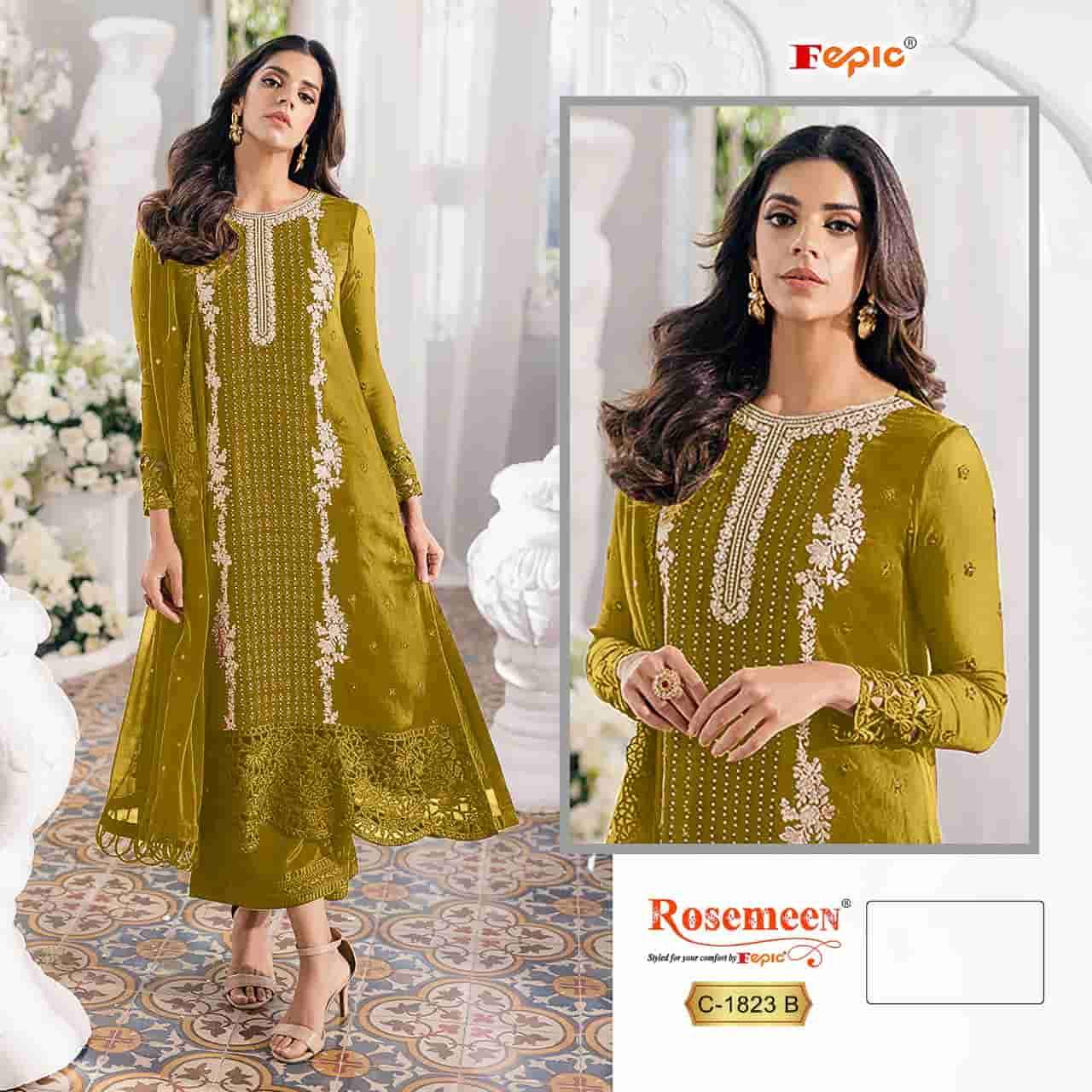 Fepic C 1823 Colors Pakistani Latest Designer Embroidered Suit Wholesalers view 2