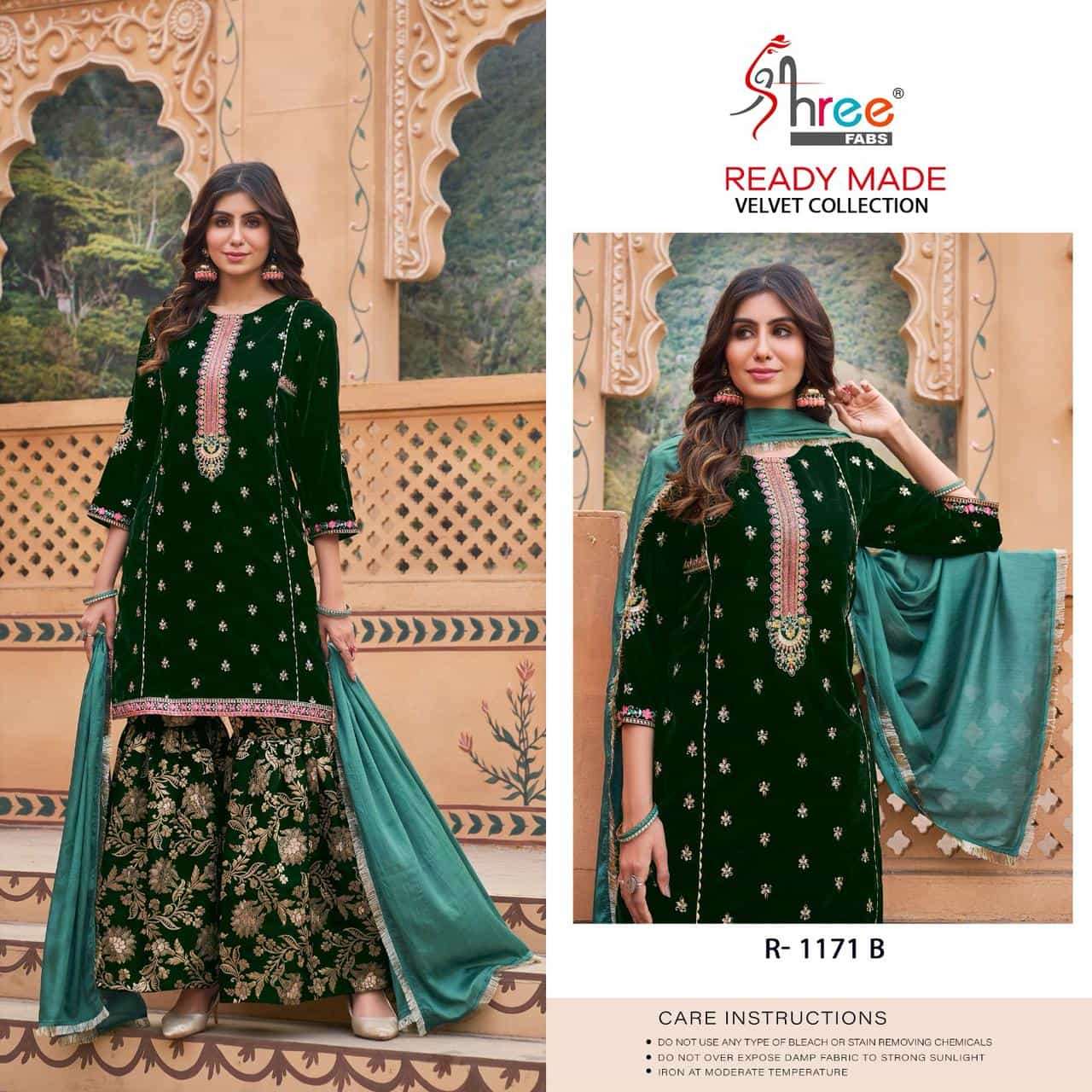 Shree Fabs R 1171 Velvet Readymade Collection Party Wear Style Designer Suit Wholesalers view 4