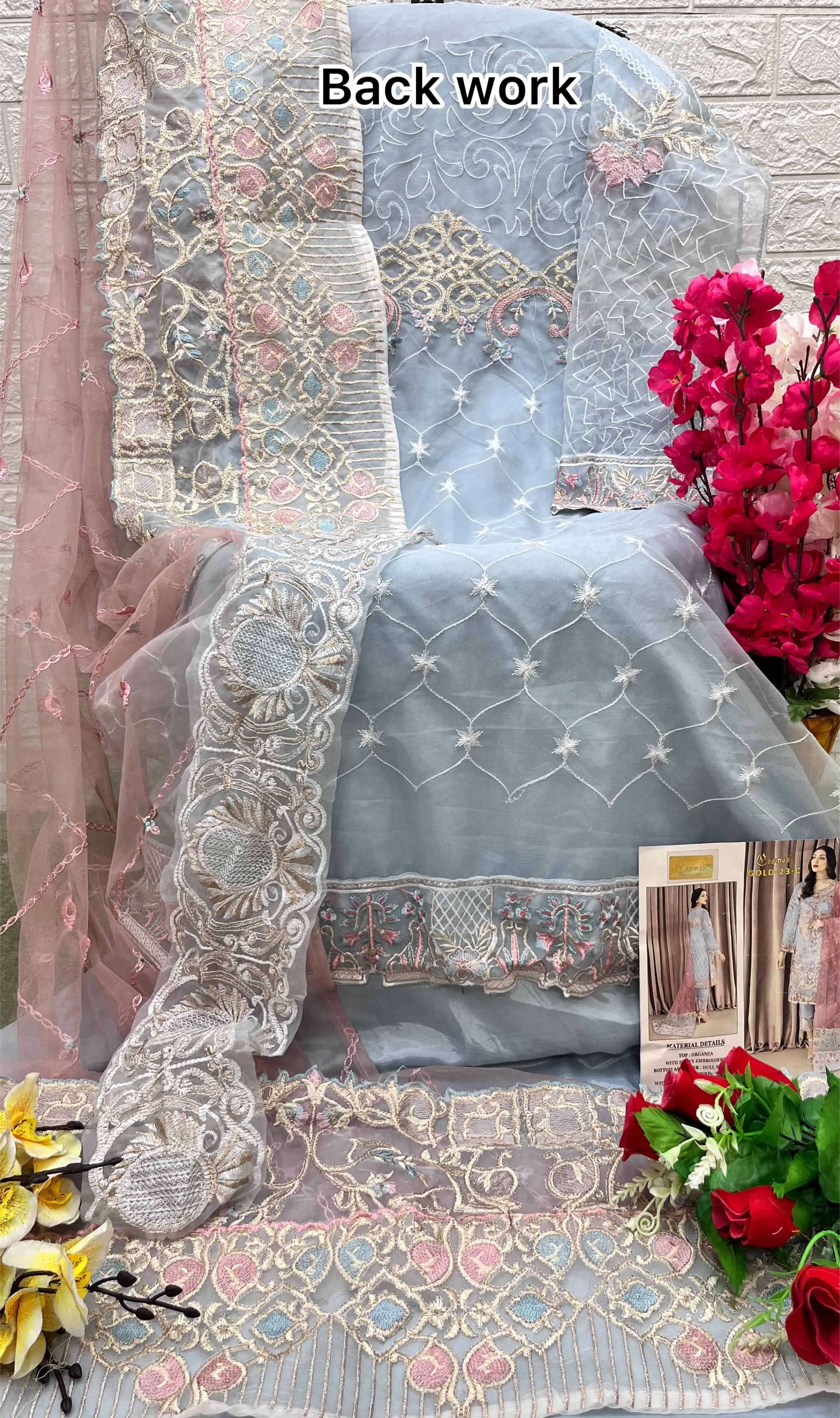 Cosmos Gold 23 Colors Pakistani Festive Wear Latest Designer Salwar Suit Wholesalers view 8