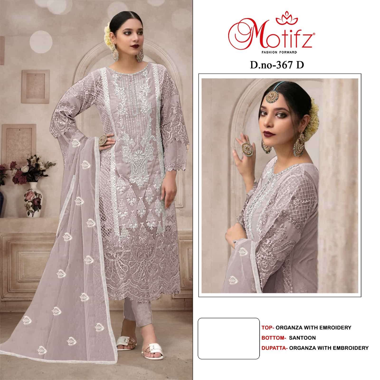 Motifz 367 Colors Festive Wear Style Latest Pakistani Designer Salwar Suit Wholesalers view 4
