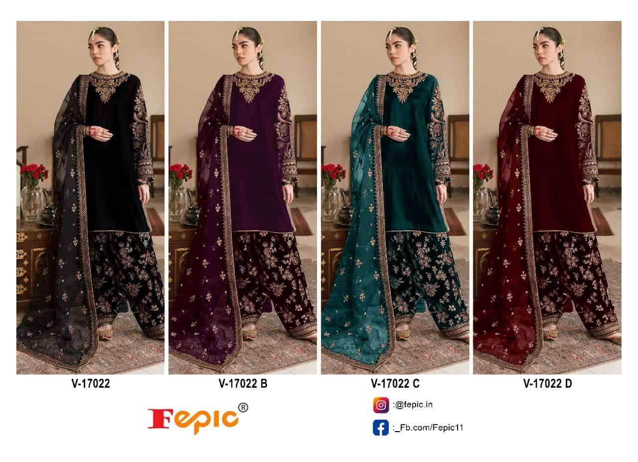 Fepic V 17022 Colors Festive Wear New Designer Style Pakistani Dress Wholesalers view 4