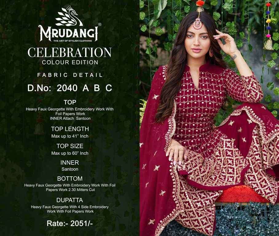 Mrudangi Celebration 2040 Colour Edition Designer Festive Wear Dress view 5