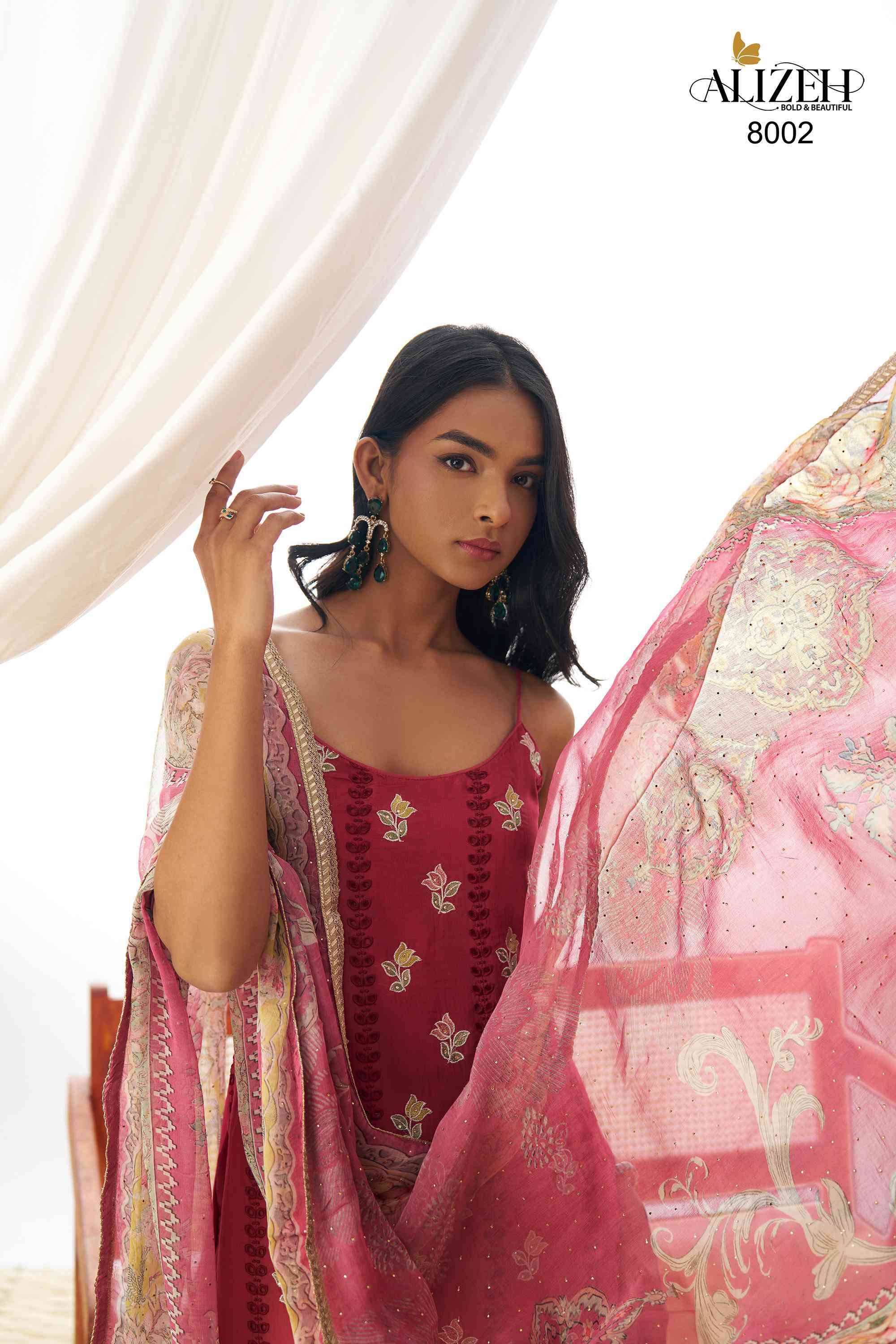 Alizeh Swara 8001 to 8004 Readymade Suit Collection Price Exporter view 9