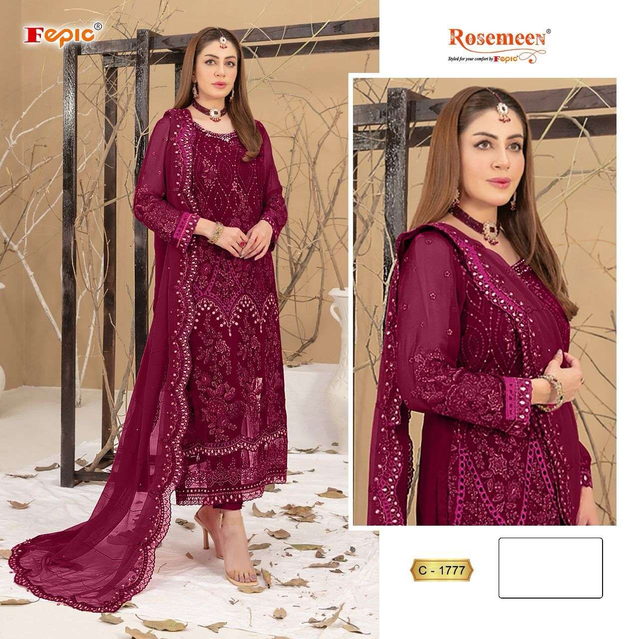 Fepic C 1777 Colors Heavy Designer Pakistani Dress Festive Collection view 7