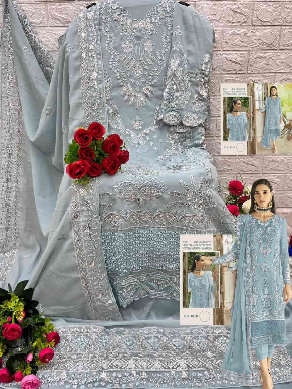 Shree Fabs K 5102 Colors Pakistani Heavy Designer Georgette Salwar Suit Wholesalers view 7
