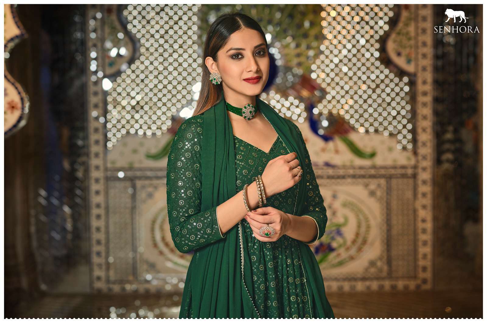 Senhora Mir Vol 33 New Designer Partywear Single Suit view 8