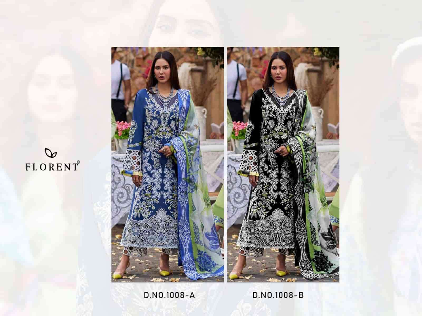 Florent 1008 Colors Fancy Designer Rayon Embroidered Salwar Suit Exporter view 5