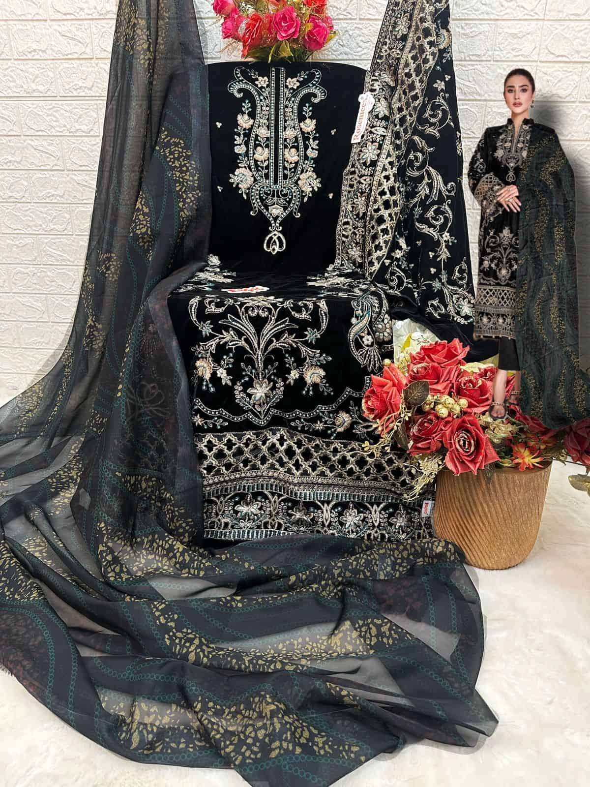 Fepic V 17024 Colors Pakistani Exclusive Designer Winter Wear Style Suit Wholesalers view 6
